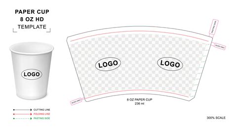 Paper Cup Design Template